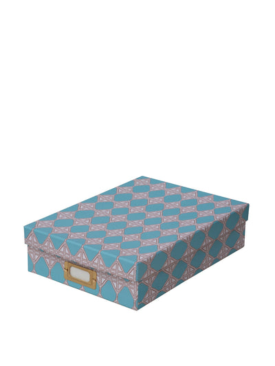 Dar Leone Romarong vai blue lidded portfolio box at Collagerie