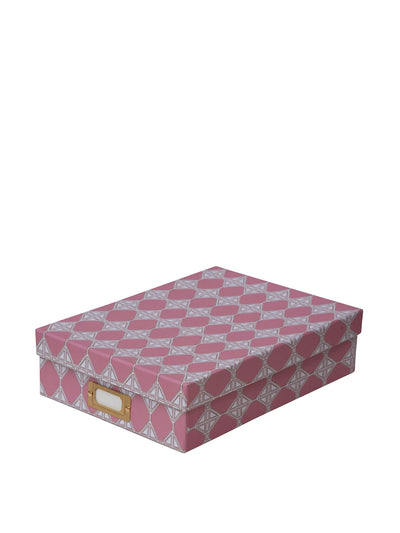 Dar Leone Romarong the pink deeps lidded portfolio box at Collagerie