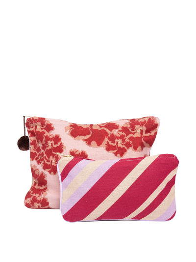 Dar Leone Ronko rose mallow travel bag set at Collagerie