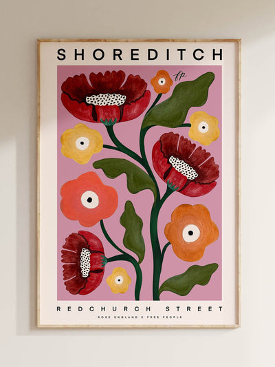Rose England London Shoreditch fine art print at Collagerie
