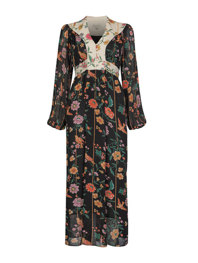 Beulah London Rose bamboo and birds dress at Collagerie