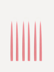 Danish taper candles in rose (set of 6) Candles & Candleware Rebecca Udall    - Collagerie