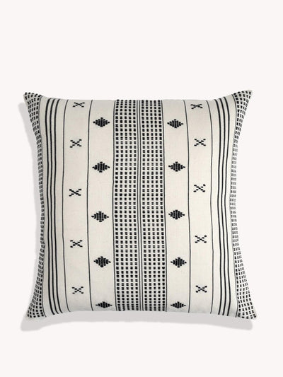 Routes Interiors Ivory Emiliano handwoven cushion cover at Collagerie