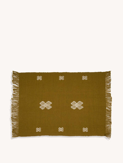 Routes Interiors Brown Arrazola handwoven placemats, set of 2 at Collagerie