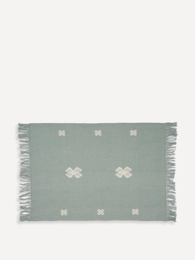 Routes Interiors Grey Arrazola handwoven placemats, set of 2 at Collagerie