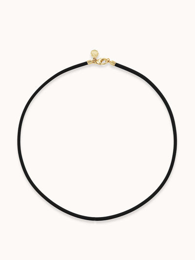 Marlo Laz Rubber cord necklace at Collagerie