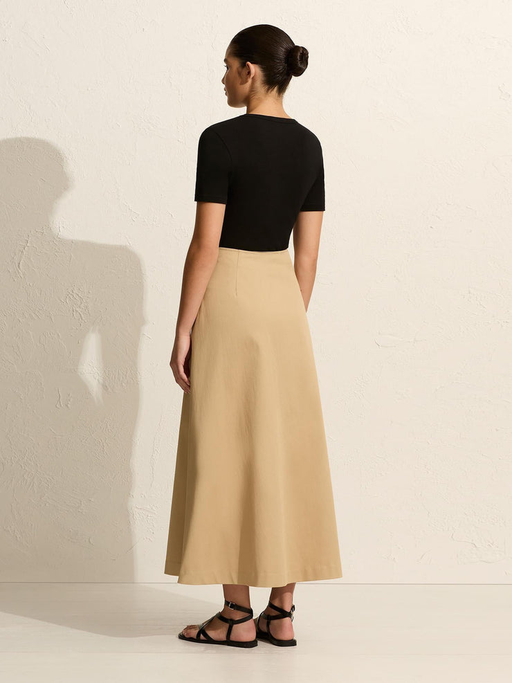 Sand A-line skirt Womens Apparel - Skirts Matteau    - Collagerie