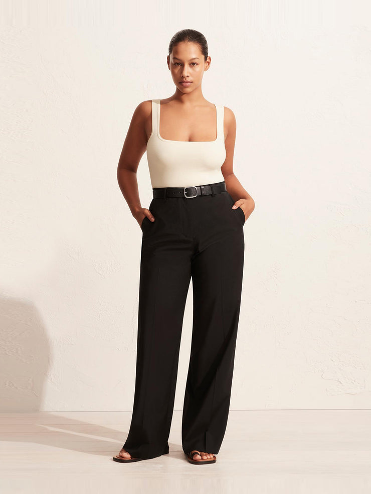 Black relaxed tailored trousers Womens Apparel - Pants Matteau    - Collagerie