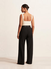 Black relaxed tailored trousers Womens Apparel - Pants Matteau    - Collagerie