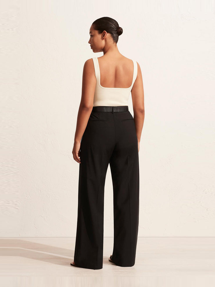 Black relaxed tailored trousers Womens Apparel - Pants Matteau    - Collagerie