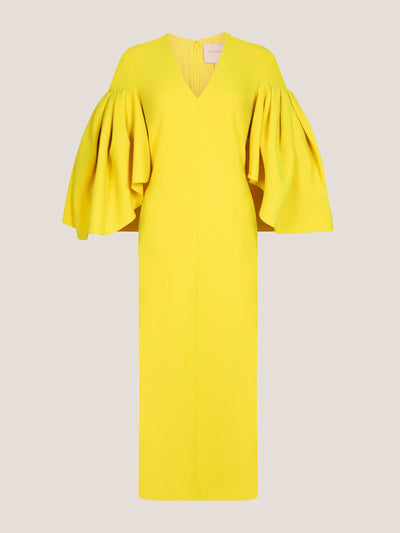 Roksanda Sarien bright yellow silk dress at Collagerie