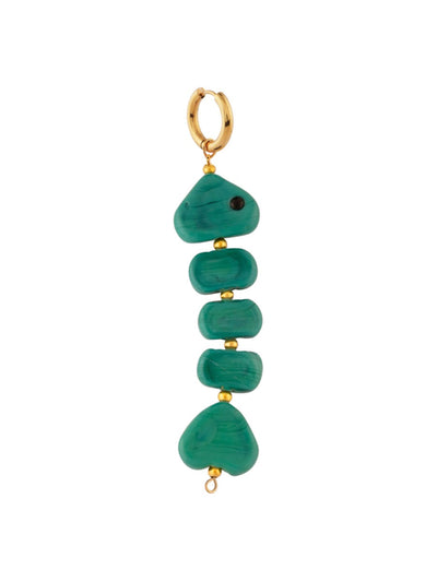 Sandralexandra Carpa fish turquoise earring at Collagerie