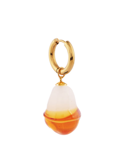 Sandralexandra XS glass baroque pearl amber earring at Collagerie