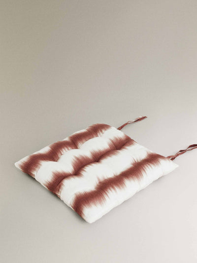 Zara Home x Collagerie Ombre linen seat cushion at Collagerie