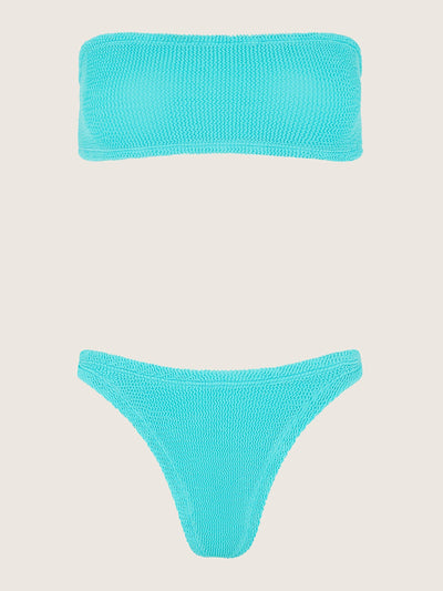 Hunza G Aqua Shay bikini at Collagerie