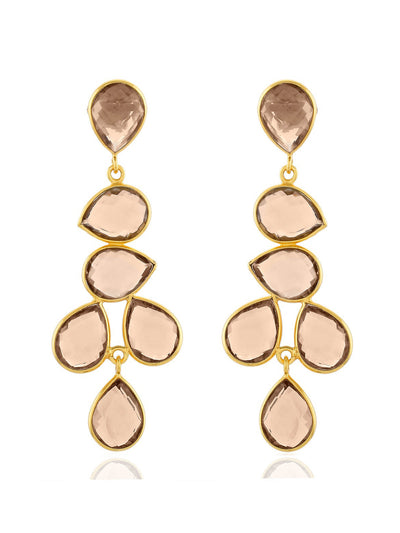 Shyla Jewellery Champagne Sheena earrings at Collagerie