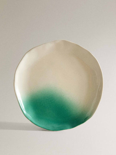 Zara Home x Collagerie Ombre stoneware dessert plate at Collagerie