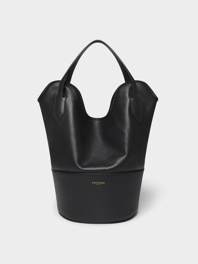 J&M Davidson Black small Ray bucket bag at Collagerie