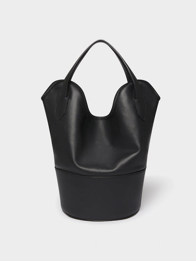 J&M Davidson Black Small Ray Bucket bag at Collagerie