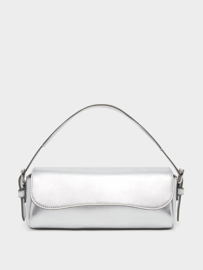 J&M Davidson Bonny baguette bag, silver at Collagerie