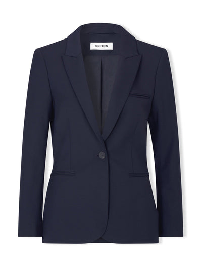 Cefinn Navy Jamie new wool blazer at Collagerie