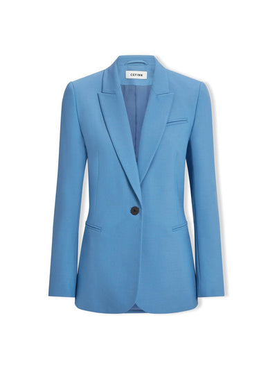 Cefinn Blue Jamie new wool blazer at Collagerie