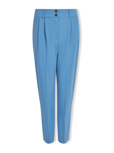 Cefinn Blue tristan new wool tapered trousers at Collagerie