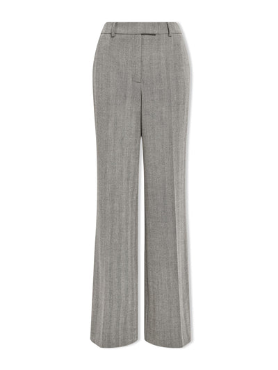 Cefinn Taupe Terence wide leg trousers at Collagerie