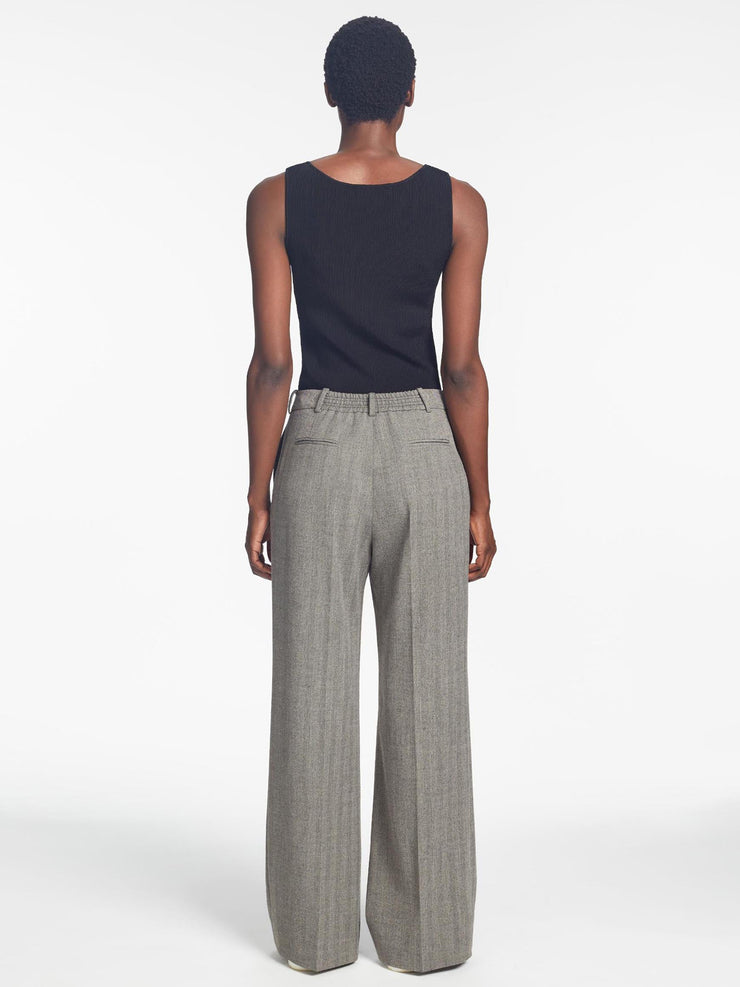 Taupe Terence wide leg trousers Trouser Cefinn    - Collagerie