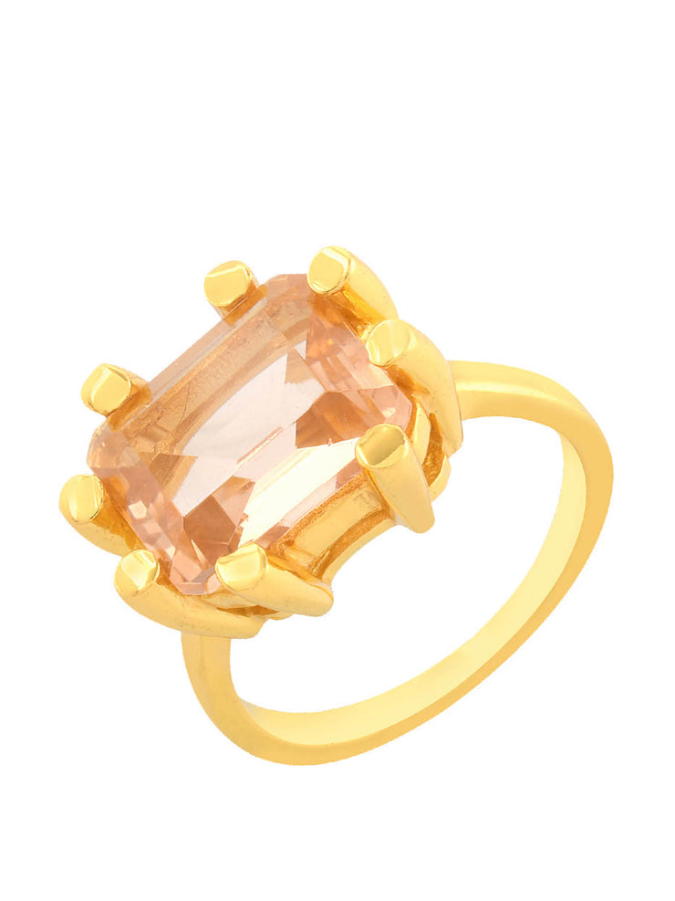 Champagne Square claw ring