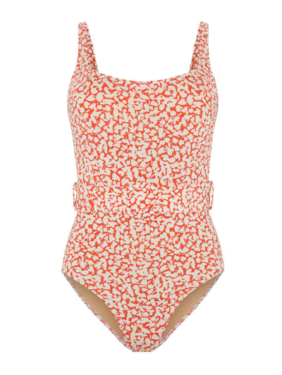 Evarae Cassandra one piece in ditsy scarlet at Collagerie