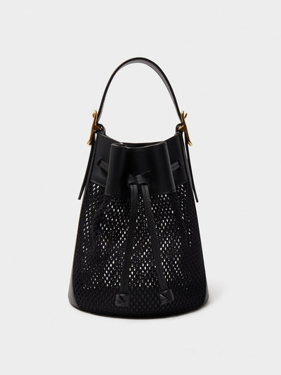 J&M Davidson Black Mesh Poppy bag at Collagerie