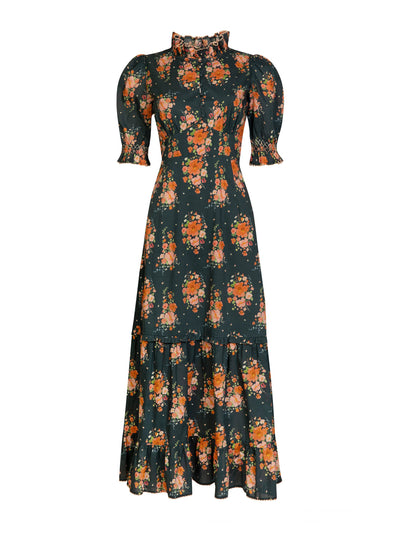 ST. CLAIR Indigo bouquet Gene dress at Collagerie