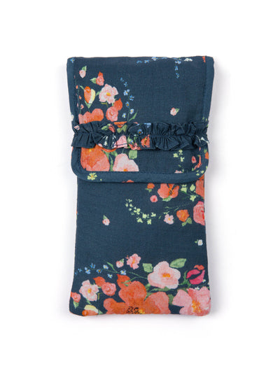 ST. CLAIR Indigo bouquet glasses case at Collagerie