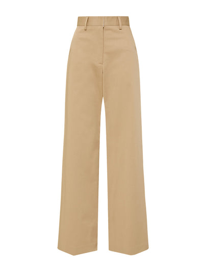 Matteau Sand straight twill trousers at Collagerie