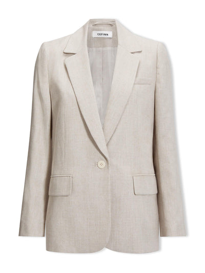 Cefinn Beige Jordan relaxed blazer at Collagerie