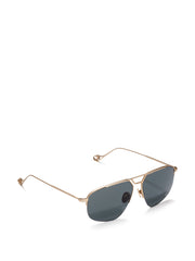 Matte gold Rae sunglasses