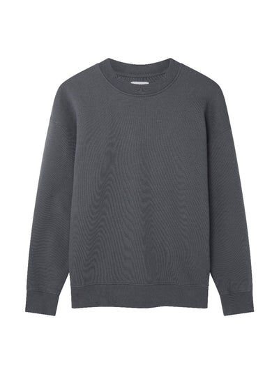 Navygrey Anthracite cotton relaxed-fit sweatshirt at Collagerie