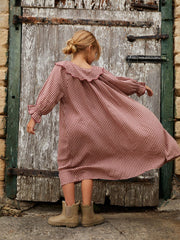 Rust gingham Sabrina nightdress  If Only If    - Collagerie