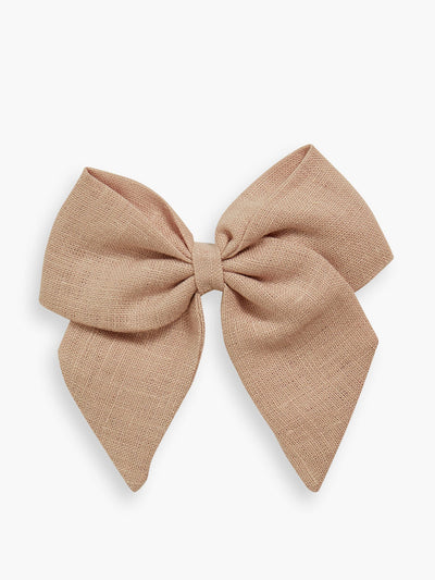 Amaia Pastel pink linen sailor bow at Collagerie