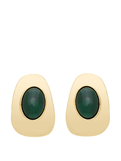 Saint Laurent Cabochon clip-on earrings at Collagerie