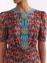 Topaz silk Jamie jumpsuit Clothing SALONI - Collagerie