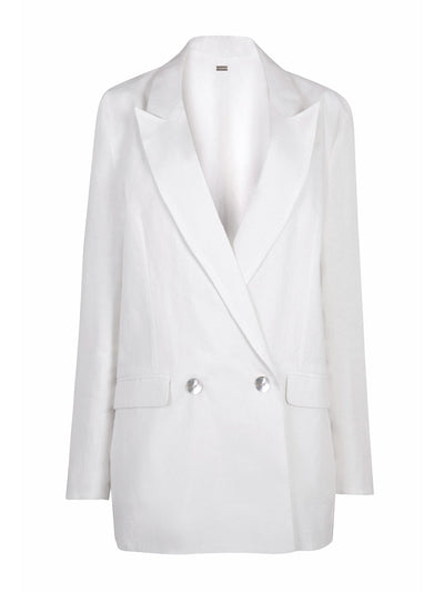 Oramai White Nomade suit jacket at Collagerie