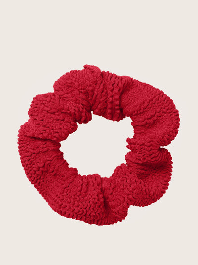 Hunza G Red scrunchie at Collagerie