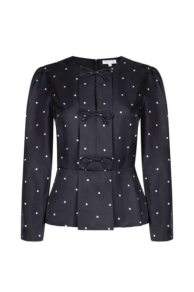 Beulah London Serena polka spot blouse at Collagerie