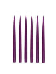 Danish taper candles in heather, set of 6 Candles & Candleware Rebecca Udall    - Collagerie