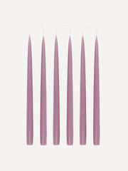 Danish taper candles in thistle purple, set of 6 Candles & Candleware Rebecca Udall    - Collagerie