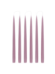 Danish taper candles in thistle purple, set of 6 Candles & Candleware Rebecca Udall    - Collagerie