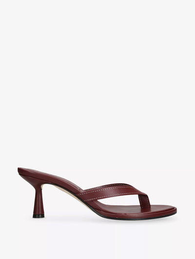 Aeyde Daphne leather heeled mules at Collagerie