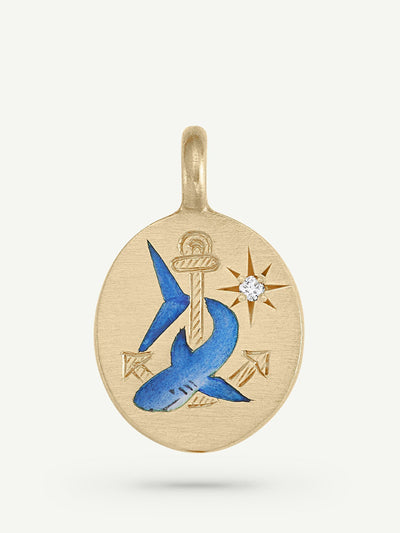 Cece Jewellery Shark and anchor charm at Collagerie